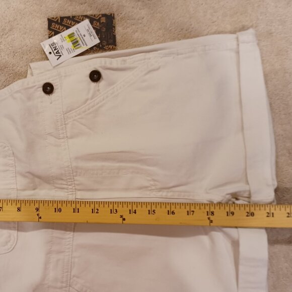 Vans Girls Medium Ground Work Shortall Marshmallow White Overalls VN000G8WFS8 - Picture 12 of 12